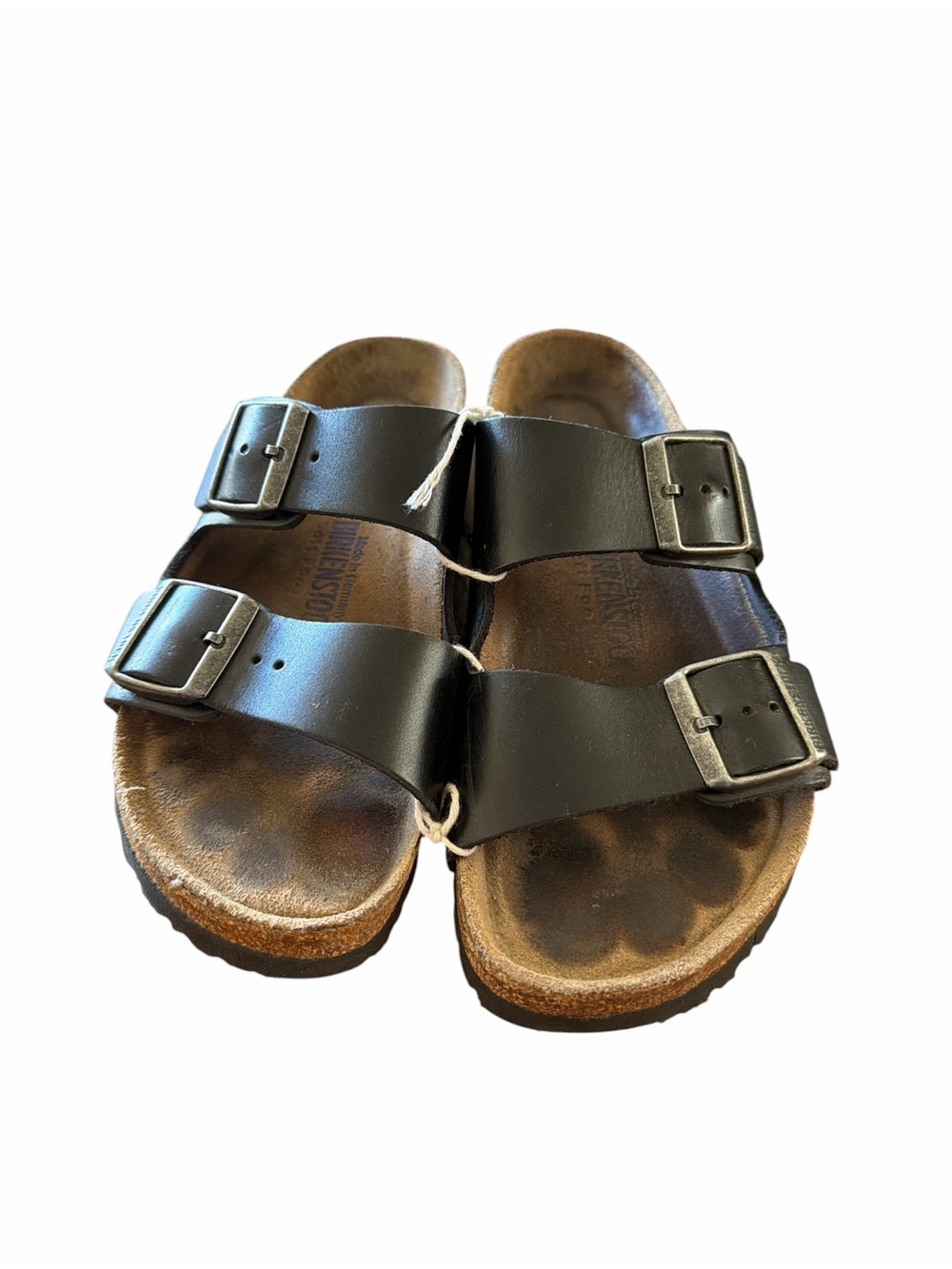 Birkenstock Black Two-Strap Sandals with Buckles
